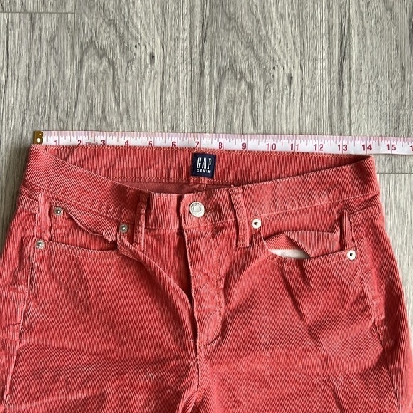 Gap Denim Coral Corduroy Pants Size 27 - Picture 5 of 8